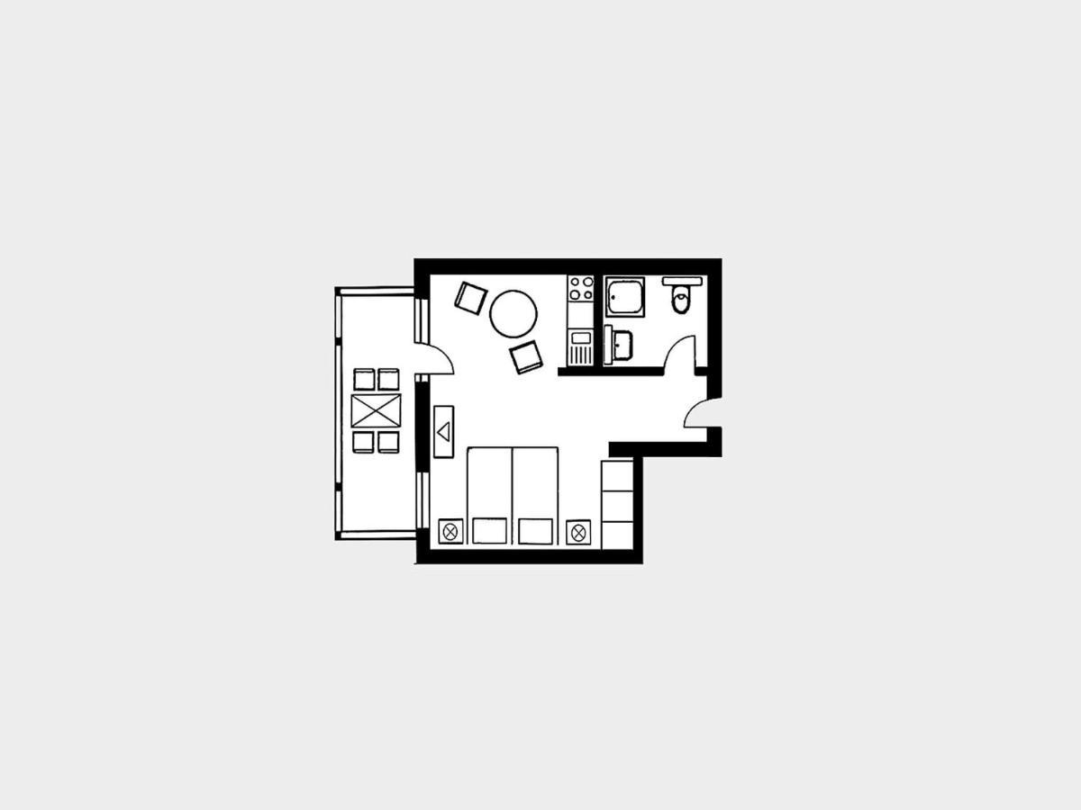 Strandvillen Binz - 1-Raum-Ferienwohnung Mit Balkon Sv-557 מראה חיצוני תמונה